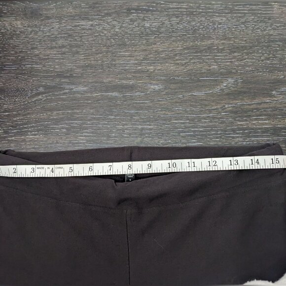 Eileen Fisher | Washable stretch crepe mid-waist pant in dark brown - Picture 8 of 10